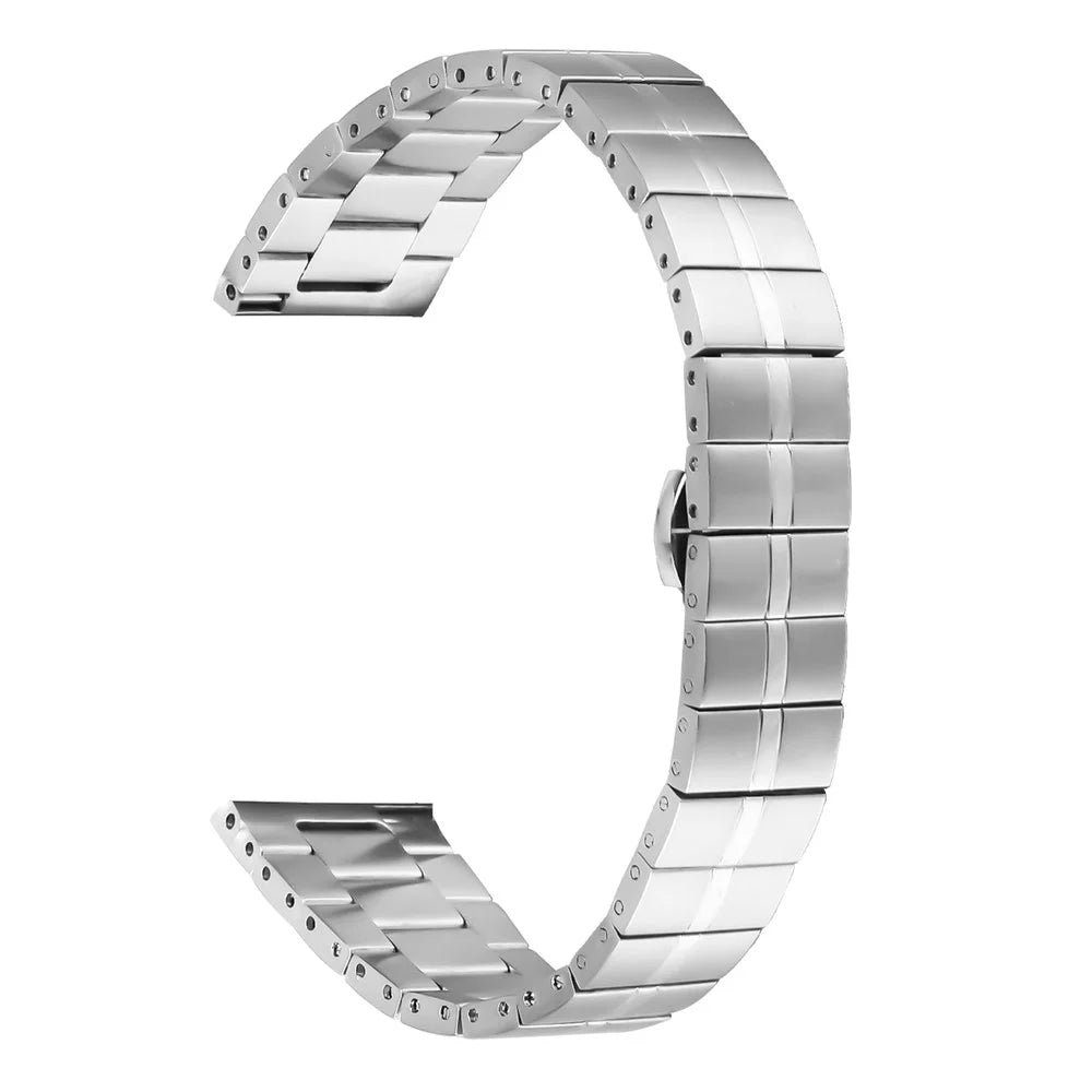 For Garmin Vivoactive 5 Replacement Strap Stainless Steel Smartwatch Wrist Band - Silver - 1