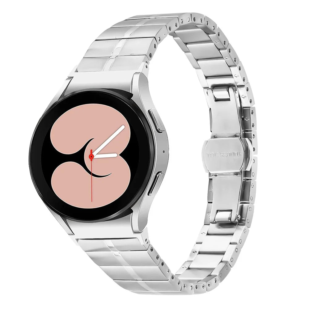 For Samsung Galaxy Watch6 / Watch6 Classic Stainless Steel Smartwatch Strap Wrist Band - Silver - 2