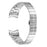 For Samsung Galaxy Watch FE 40mm / Watch4 / Watch5 40 / 42 / 44 / 46mm Replacement Strap Stainless Steel Wrist Band - Silver - 1