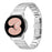 For Samsung Galaxy Watch FE 40mm / Watch4 / Watch5 40 / 42 / 44 / 46mm Replacement Strap Stainless Steel Wrist Band - Silver - 2