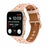 Rivet Punk Style Genuine Leather Watch Replace Strap for Apple Watch Series 11 10 42mm / 9 8 7 41mm / SE3 SE2 SE 6 5 4 40mm / 3 2 1 38mm - Pink - 2
