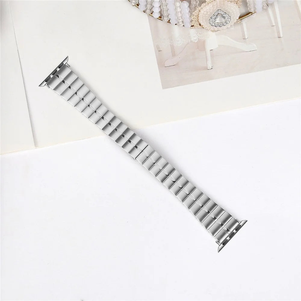 For Apple Watch Series 11 10 42mm / 9 8 7 41mm / SE3 SE2 SE 6 5 4 40mm / 3 2 1 38mm Stainless Steel Smartwatch Strap Band - Silver - 3