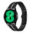 For Garmin Vivomove Style / GarminMove Style Replacement Band Stainless Steel Watch Strap - Black+Silver - 2