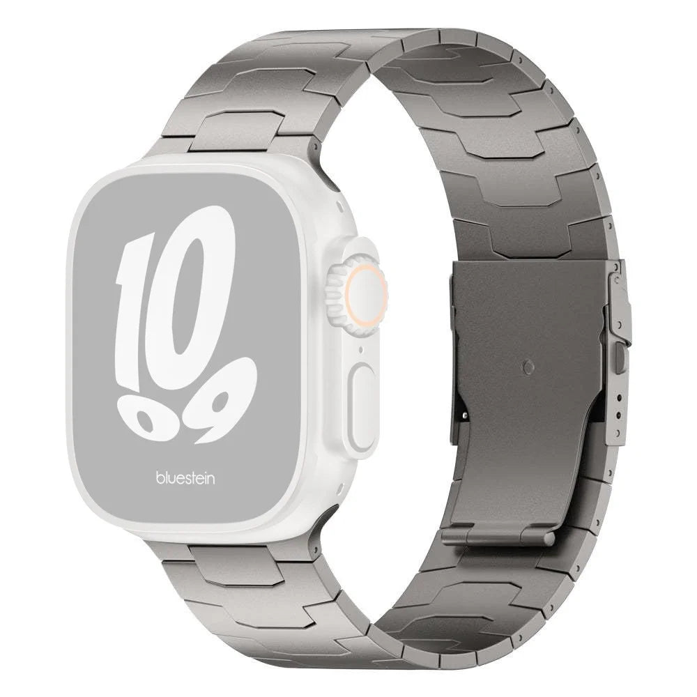 For Apple Watch Ultra 3 2 1 49mm / Series 11 10 46mm / 9 8 7 45mm / SE3 SE2 SE 6 5 4 44mm / 3 2 1 42mm Titanium Alloy 26mm Band -  Titanium - 1