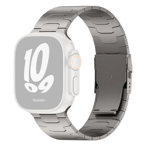 For Apple Watch Ultra 3 2 1 49mm / Series 11 10 46mm / 9 8 7 45mm / SE3 SE2 SE 6 5 4 44mm / 3 2 1 42mm Titanium Alloy 26mm Band -  Titanium - 1