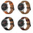 20mm Double Keel Genuine Leather Wrist Strap Watch Band for Huami Amazfit GTR 42mm - Black - 7