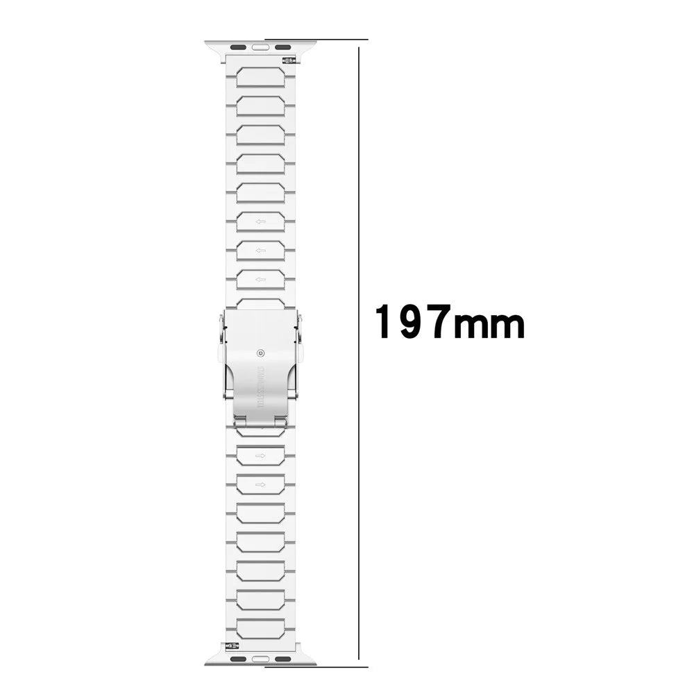 For Apple Watch Series 11 10 42mm / 9 8 7 41mm / SE3 SE2 SE 6 5 4 40mm / 3 2 1 38mm Titanium Alloy Bracelet - Silver - 4