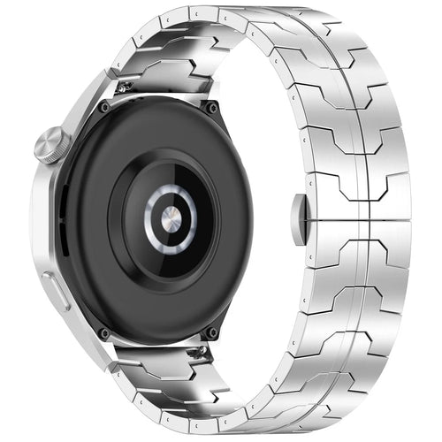 For Huawei Watch GT4 / Xiaomi Mi Watch / Samsung Watch Strap 22mm Titanium Alloy Band - Silver - 1