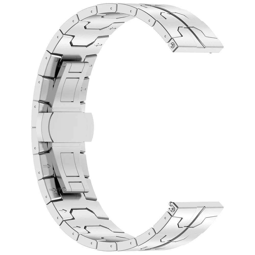 For Huawei Watch GT4 / Xiaomi Mi Watch / Samsung Watch Strap 22mm Titanium Alloy Band - Silver - 4