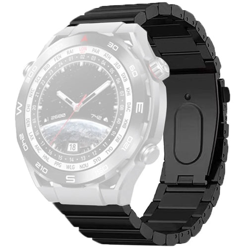 For Huawei Watch GT4 / Xiaomi Mi Watch / Samsung Titanium Alloy Watch Strap 22mm - Black - 1