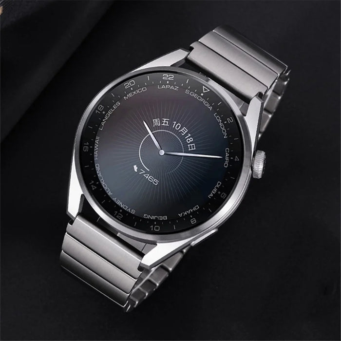 For Huawei Watch GT4 / GT3 / GT2 46mm Titanium Alloy Smartwatch Strap 22mm - Silver - 2