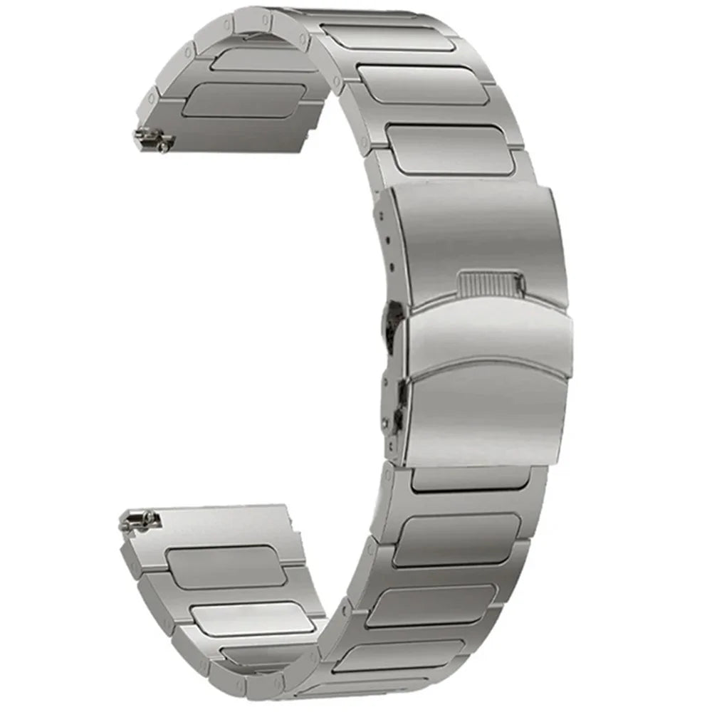 For Huawei Watch GT 2/3/4 46mm/Xiaomi Mi Watch/Samsung Titanium Alloy Watch Strap 22mm - Titanium - 1