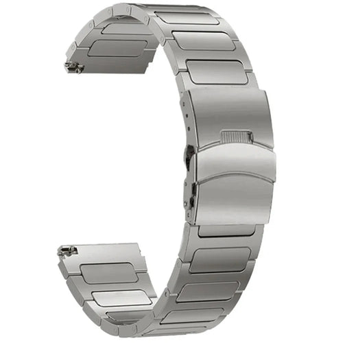 For Huawei Watch GT 2/3/4 46mm/Xiaomi Mi Watch/Samsung Titanium Alloy Watch Strap 22mm - Titanium - 1