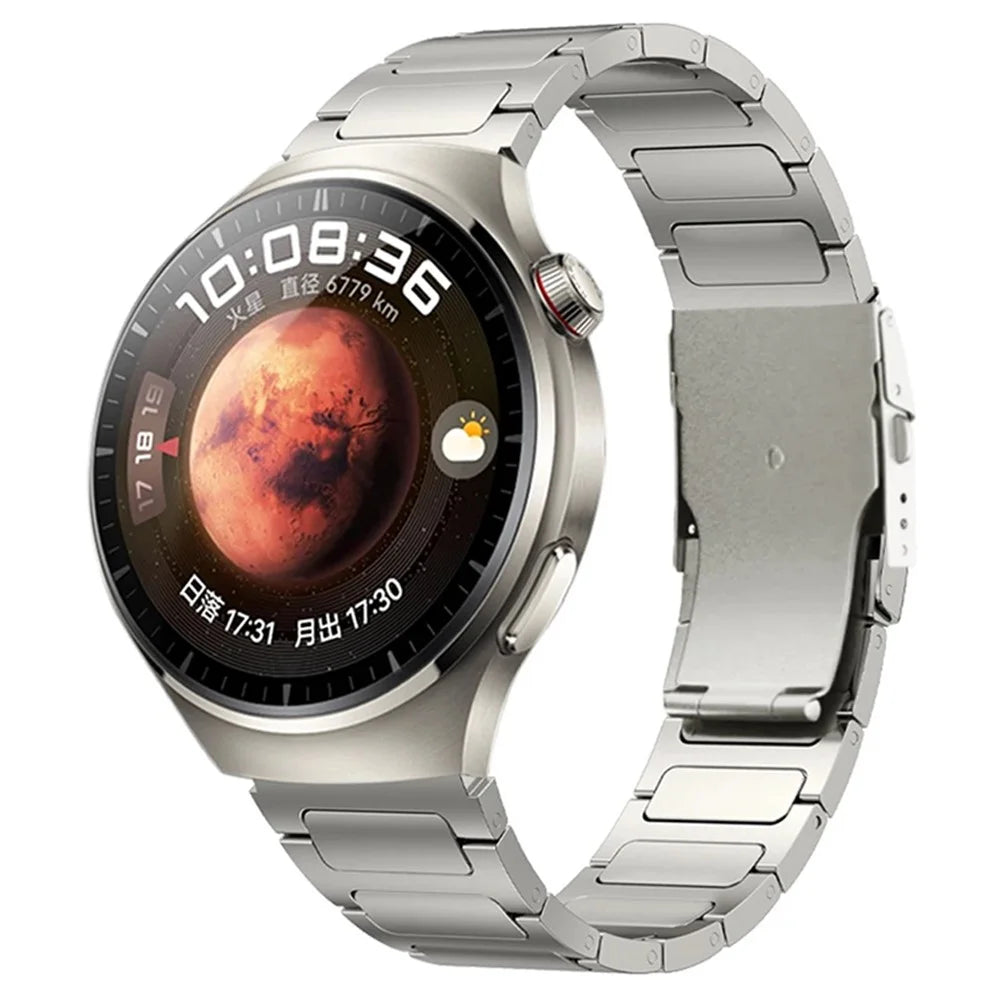 For Huawei Watch GT 2/3/4 46mm/Xiaomi Mi Watch/Samsung Titanium Alloy Watch Strap 22mm - Titanium - 2