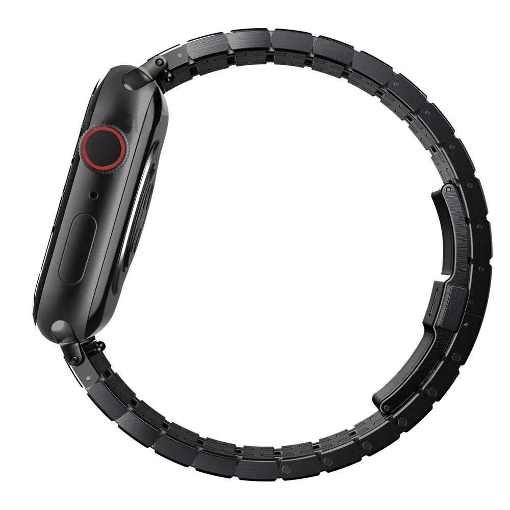For Apple Watch Series 11 10 42mm / 9 8 7 41mm / SE3 SE2 SE 6 5 4 40mm / 3 2 1 38mm Watch Strap Titanium Alloy Band - Black - 4