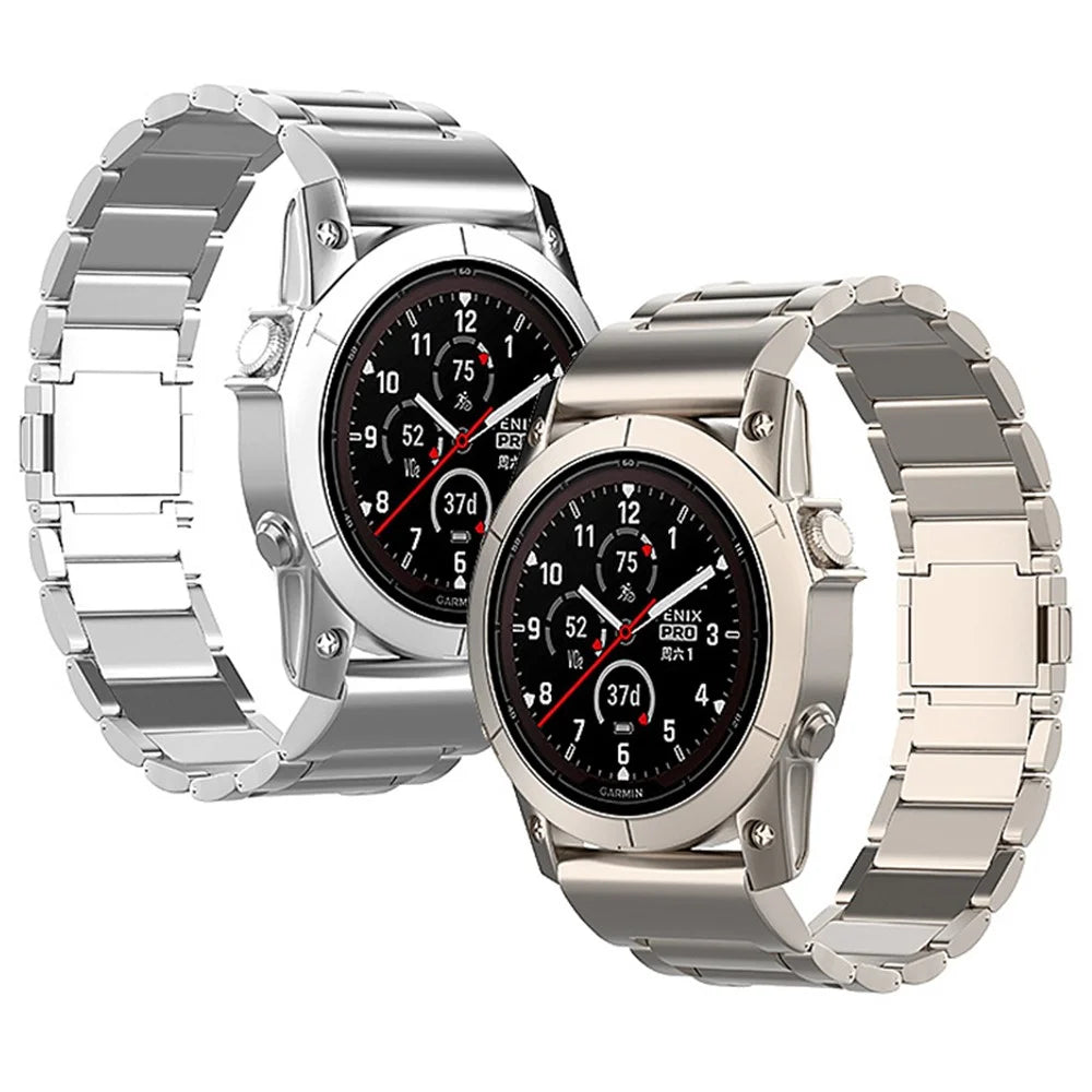 For Garmin Fenix 7 / Forerunner 965 / 955 / 945 / 935 Watch Band 22mm Magnetic Clasp Metal Titanium Alloy Strap - Titanium - 5