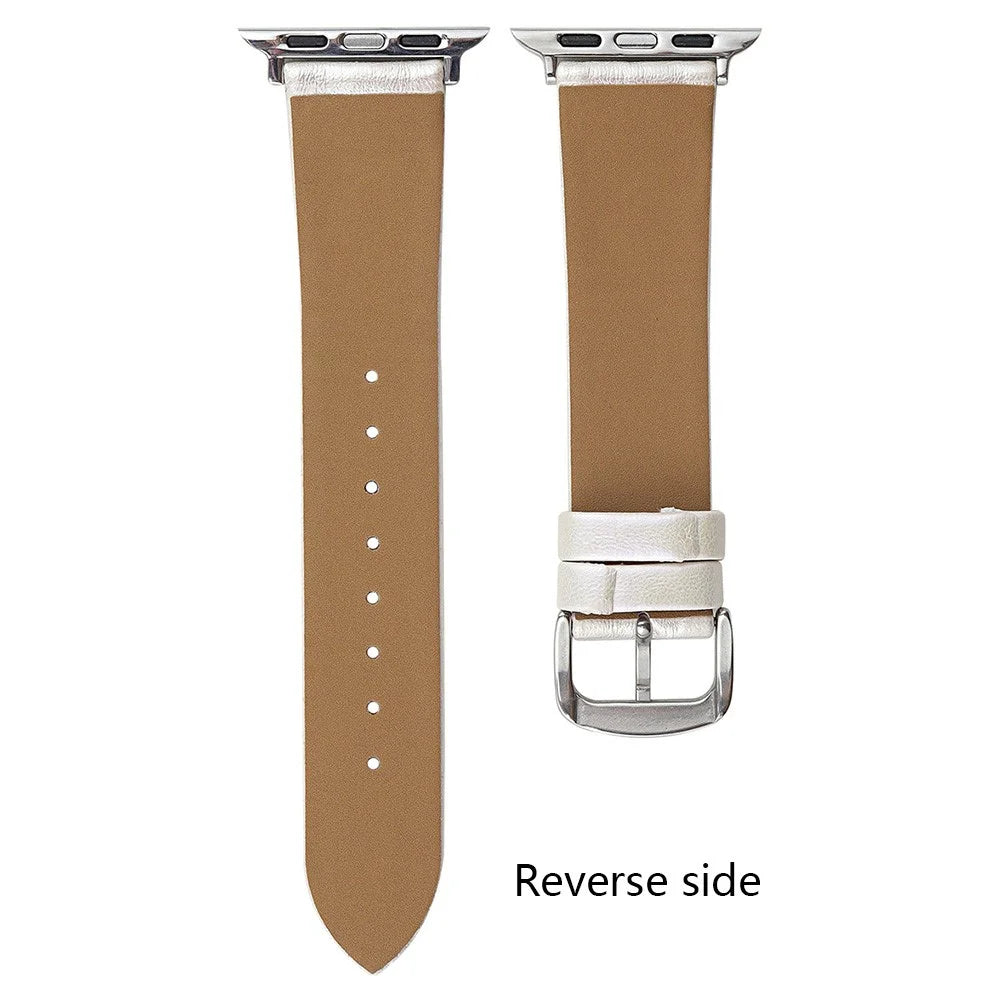 For Apple Watch Series 11 10 42mm / 9 8 7 41mm / SE3 SE2 SE 6 5 4 40mm / 3 2 1 38mm Watch Band Bowknot Leather Strap - Gradient Pink - 2