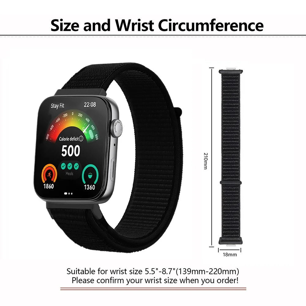For Huawei Watch Fit 3 Band Breathable Braided Nylon Sport Adjustable Watch Strap - Light Green - 4