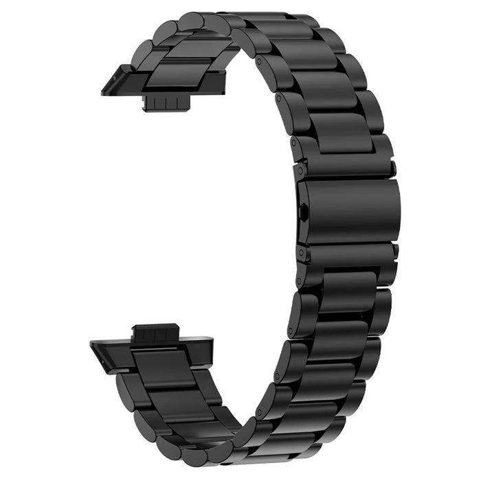 For Huawei Watch Fit 3 Stainless Steel Watch Strap Replacement Wrist Band - Black - 1