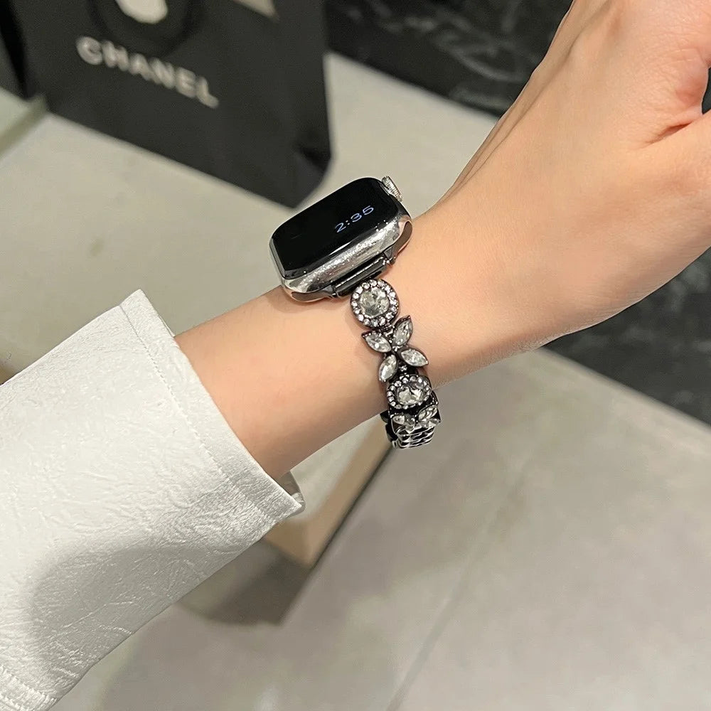For Apple Watch Ultra 3 2 1 49mm / Series 11 10 46mm / 9 8 7 45mm / SE3 SE2 SE 6 5 4 44mm / 3 2 1 42mm Zinc Alloy Watch Band - Black - 4