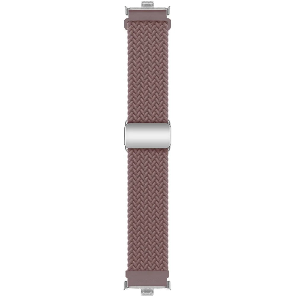 For Xiaomi Smart Band 10 Pro / 9 Pro / 8 Pro / Redmi Watch 6 / 5 / 4 Strap Magnetic Buckle Woven Loop Watch Band - Smoky Purple - 2