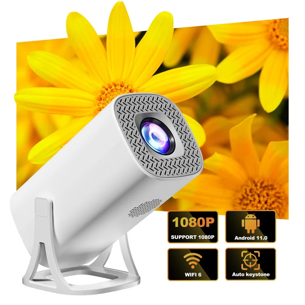 S40 1024*600P Android 11 WiFi6 Bluetooth-compatible Smart Projector Home Theater Projector Support 4K Video - US Plug - 3