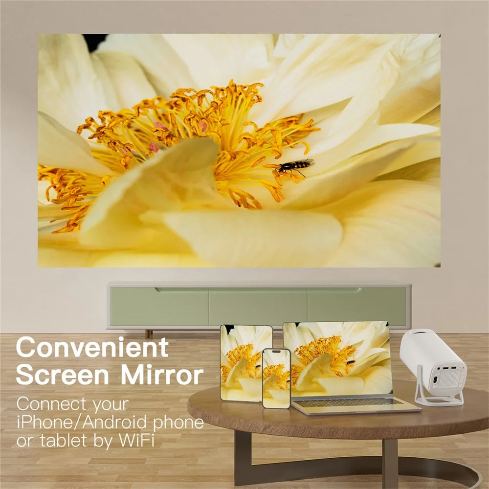 S40 1024*600P Android 11 WiFi6 Bluetooth-compatible Smart Projector Home Theater Projector Support 4K Video - US Plug - 6
