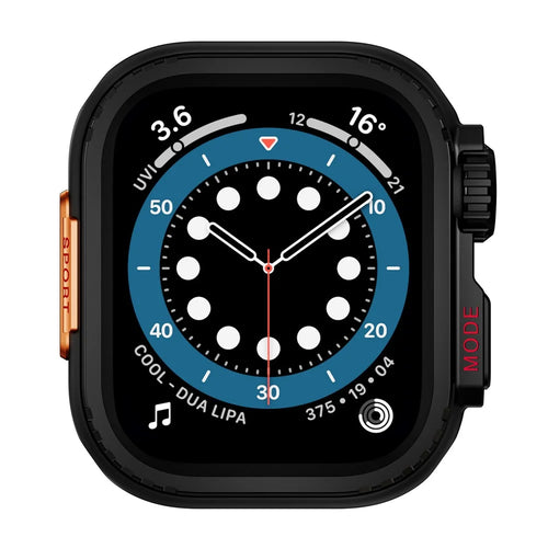 Watch Case for Apple Watch Series SE3 / SE2 / SE1 /  6 / 5 / 4 44mm Metal Protective Frame - Black - 1