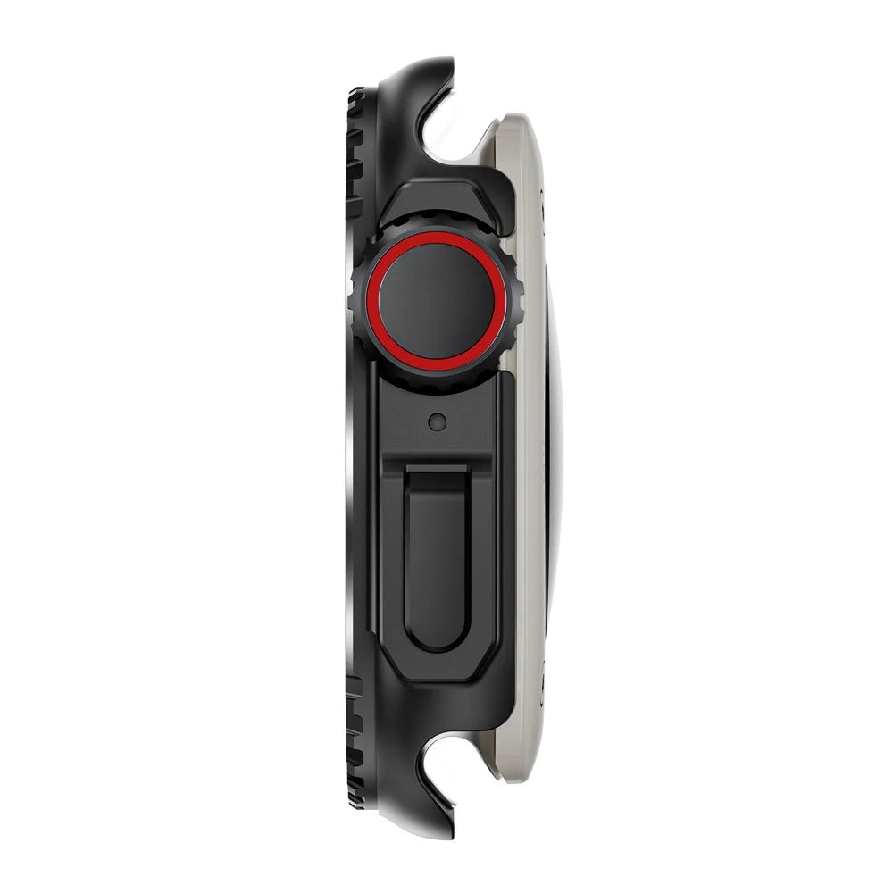 Watch Case for Apple Watch Series SE3 / SE2 / SE1 /  6 / 5 / 4 44mm Metal Protective Frame - Black - 4
