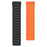 For Huawei / Samsung Smart Watch Silicone Band 22mm Universal Magnetic Replacement Strap - Black+Orange - 2