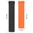 For Huawei / Samsung Smart Watch Silicone Band 22mm Universal Magnetic Replacement Strap - Black+Orange - 4