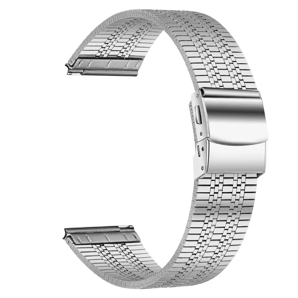 For Garmin Vivomove 3 / GarminMove 3 Stainless Steel Watch Strap 20mm Wrist Band - Silver - 1