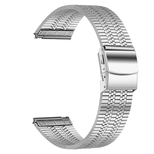 For Garmin Vivomove 3 / GarminMove 3 Stainless Steel Watch Strap 20mm Wrist Band - Silver - 1