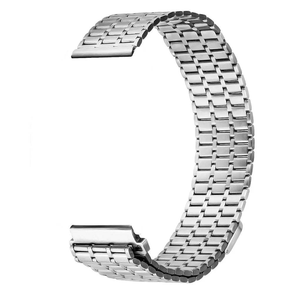 For Garmin Vivomove 3 / GarminMove 3 Magnetic Stainless Steel Strap Silver Wrist Band - 2