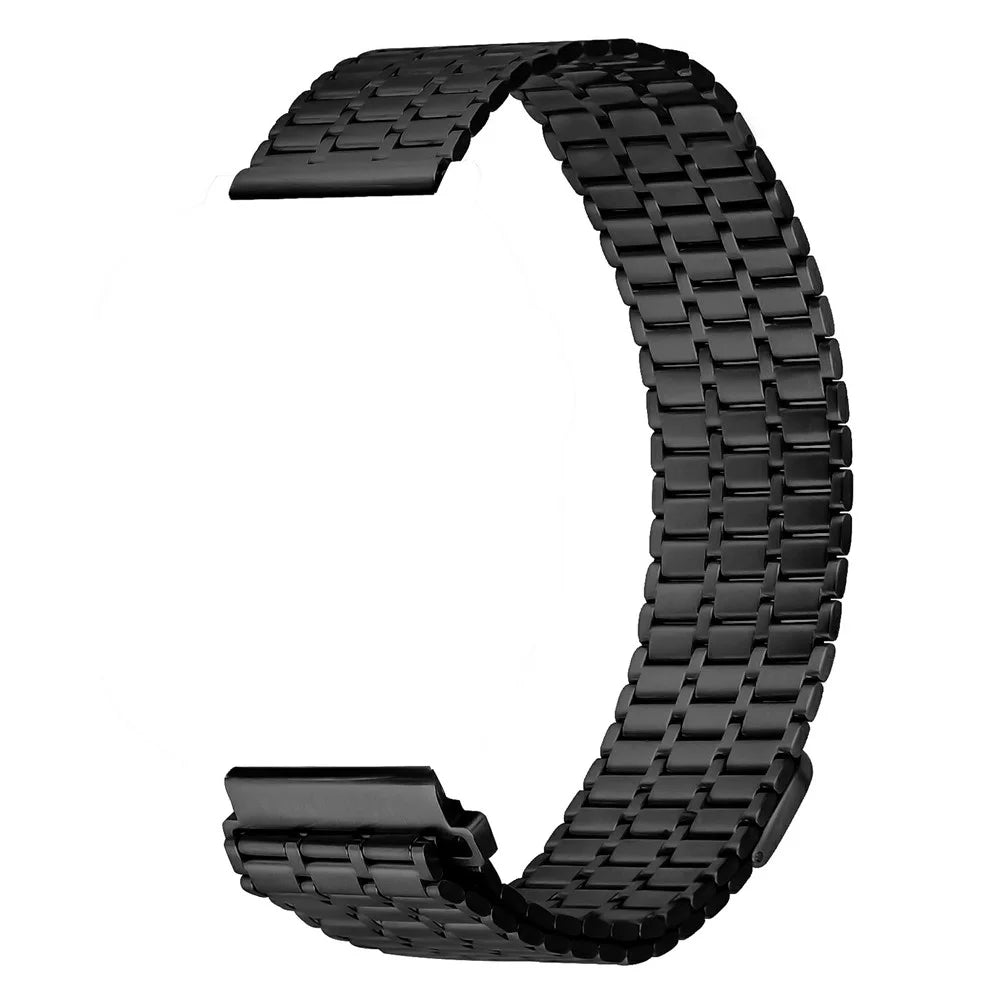 For Garmin Vivomove 3 / GarminMove 3 Magnetic Smart Watch Strap Black Stainless Steel Wrist Band - 2