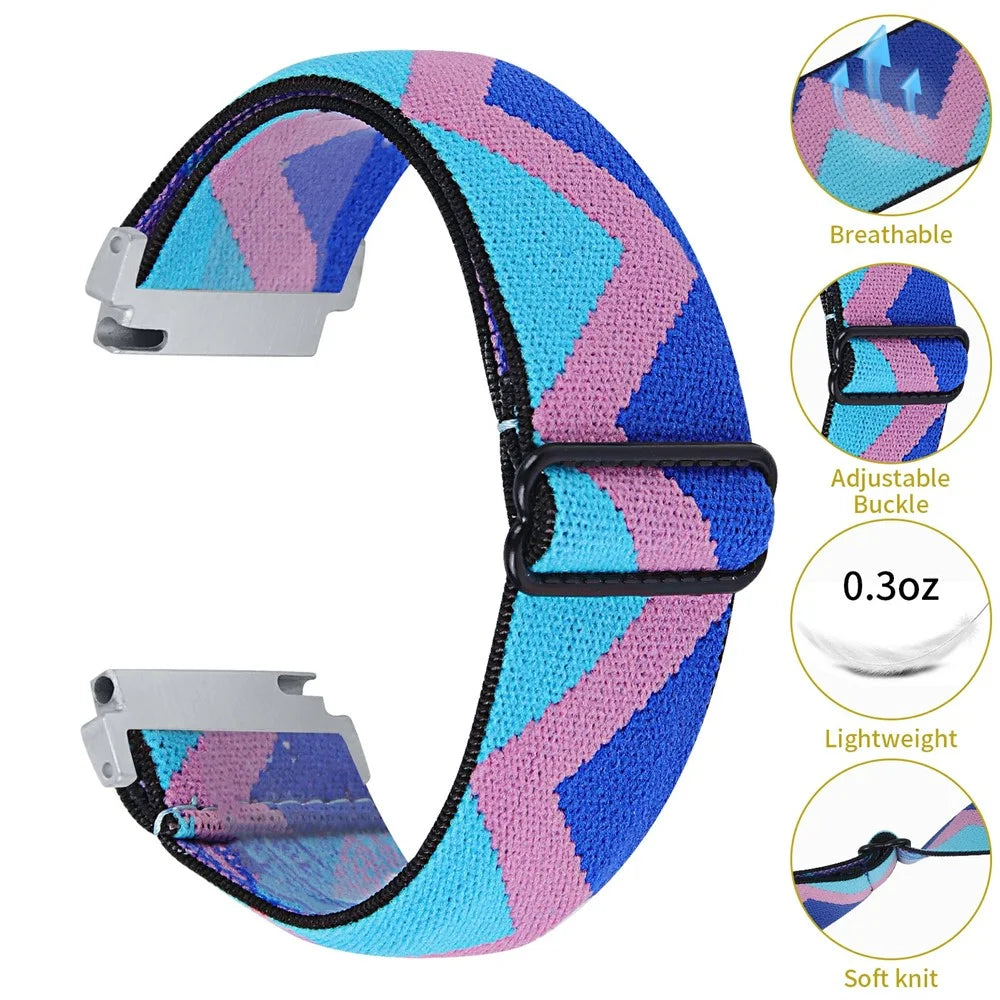 For Garmin Vivomove Style / Garminmove Style / Vivomove / Garmin Vivomove HR Sport 20mm Wide Elastic Watch Strap - 1 - 3