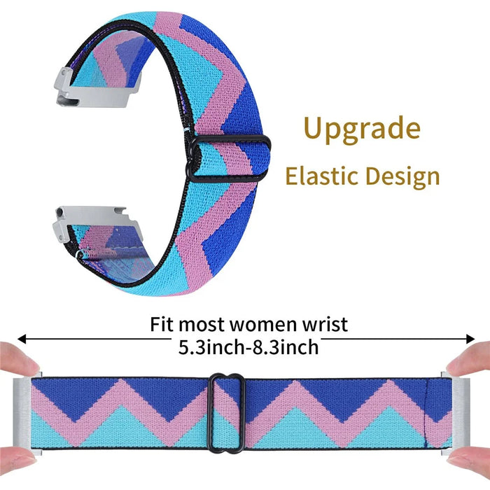 For Garmin Vivomove 3 / GarminMove 3 20mm Elastic Jacquard Fabric Watch Strap Replacement - 1 - 2