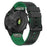 For Garmin Fenix 7 / 7 Pro 47mm Watch Strap 22mm Leather + Silicone Watch Band - Black+Green - 1