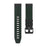 For Garmin Fenix 7 / 7 Pro 47mm Watch Strap 22mm Leather + Silicone Watch Band - Black+Green - 2