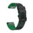 For Garmin Fenix 7 / 7 Pro 47mm Watch Strap 22mm Leather + Silicone Watch Band - Black+Green - 3