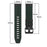 For Garmin Fenix 7 / 7 Pro 47mm Watch Strap 22mm Leather + Silicone Watch Band - Black+Green - 5