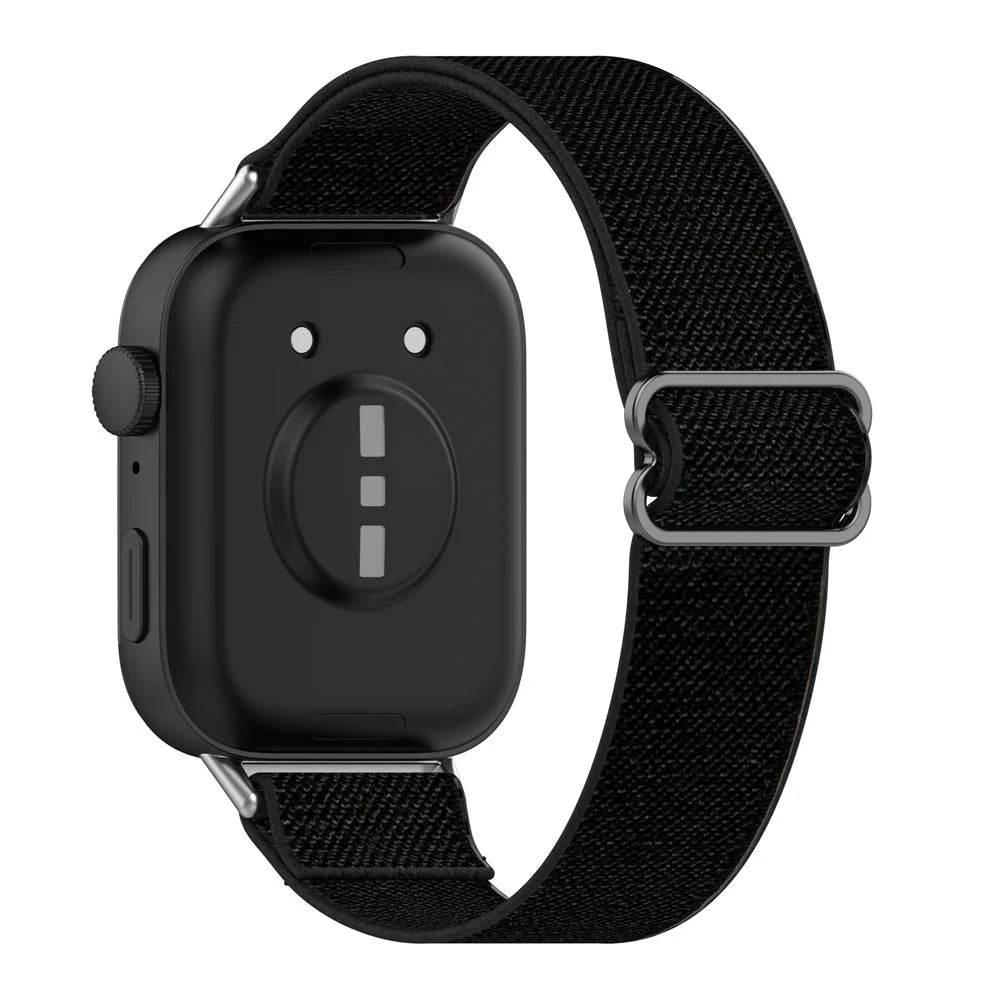 For Huawei Watch Fit 3 Nylon Strap Stretchy Solo Loop Sport Watch Bands - Black - 1