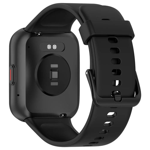 For SKG V7 / V7 Pro Watch Band Soft Silicone Wrist Strap Adjustable Buckle - Black - 1