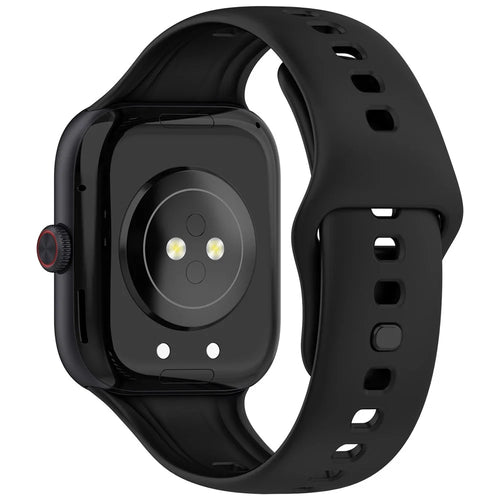 For vivo Watch GT Watch Band Soft Silicone Wrist Strap Adjustable Buckle - Black - 1