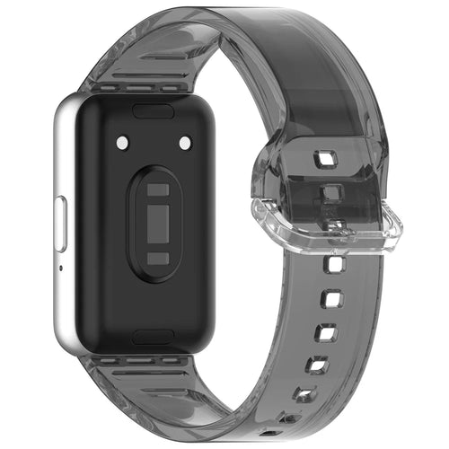 For Samsung Galaxy Fit3 R390 TPU Watch Band Change Color Wrist Strap - Black - 1