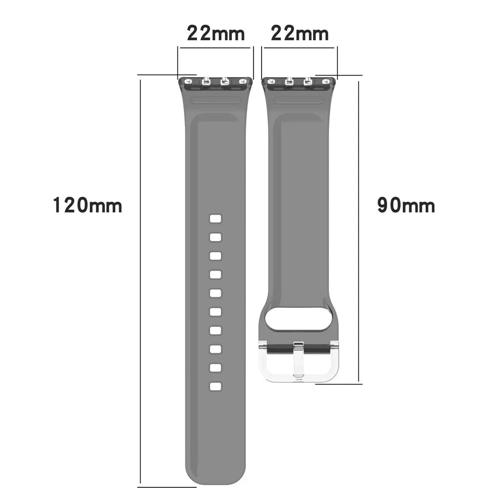 For Samsung Galaxy Fit3 R390 TPU Watch Band Change Color Wrist Strap - Black - 7