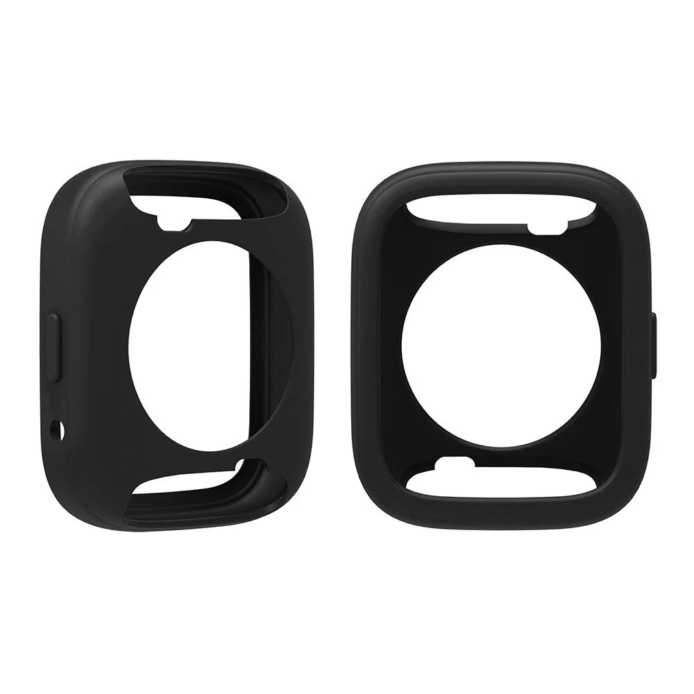 For Xiaomi Redmi Watch 3 Active Silicone Strap Replacement Wrist Band with Watch Case - Black - 4