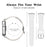 For Huawei Watch Fit 3 PU Leather Band Slim Watch Strap - White - 6