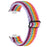 For Huawei Watch Fit 3 Adjustable Nylon Watch Band Wave Design Elastic Wrist Strap - Rainbow 2 - 1