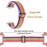 For Huawei Watch Fit 3 Adjustable Nylon Watch Band Wave Design Elastic Wrist Strap - Rainbow 2 - 6